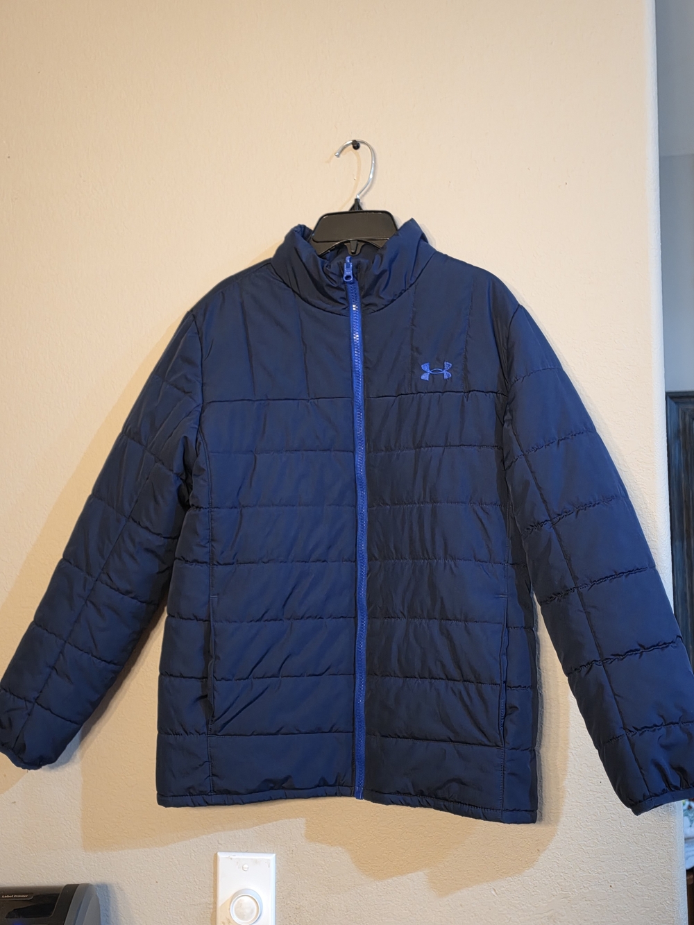 Under Armour Navy Blue Quilted Kids Puffer Jacket
